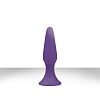 Фиолетовая анальная пробка на присоске NS Novelties Sliders Silicone Anal Plugs Medium NSN-0508-25 (12,45 см)