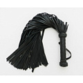 Чёрная плётка с 110 хвостами Beastly S-A-110 Black (75 см)