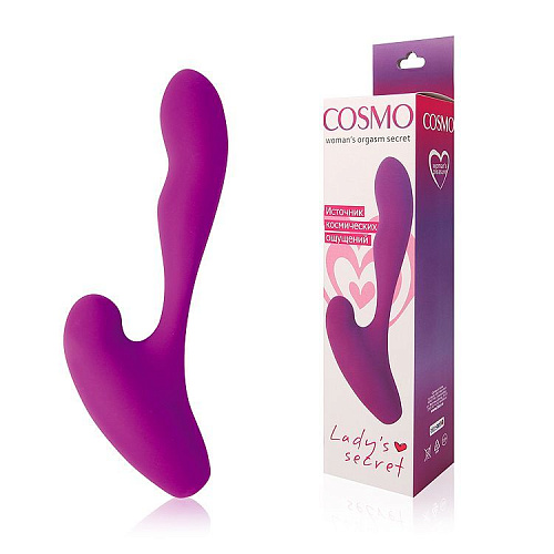 Фиолетовый фантазийный силиконовый вибромассажёр Bior toys CSM-23039