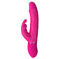 Ярко-розовый вибромассажёр-кролик Dream Toys COCKY RABBIT 21596 (21,3 см)