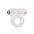 Прозрачное мощное виброкольцо со стимуляцией клитора Lux Fetish ZZ2-CLR