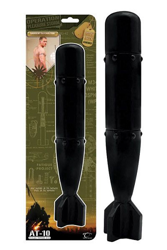 Чёрный анальный стимулятор в виде торпеды Topco Sales AT-10 810399 (29 см)