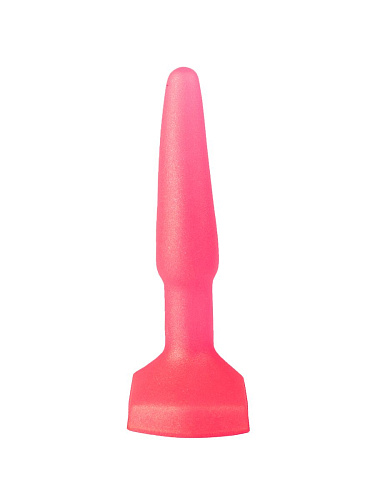 Розовый гелевый плаг на широком основании LOVETOY (А-Полимер) 432700 (11,5 см)