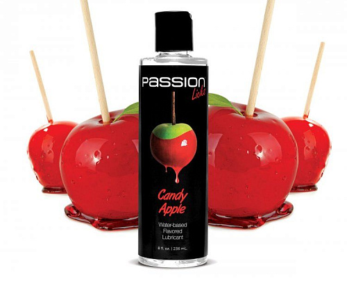 Смазка на водной основе со вкусом яблока XR Brands Passion Licks Water Based Flavored Lubricant AE805-Apple (236 мл)