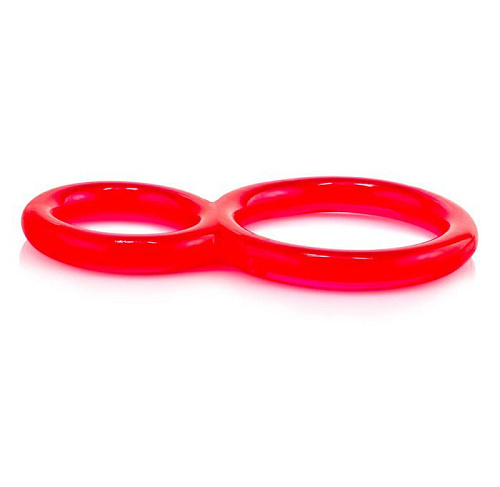 Красное двухпетельное кольцо Screaming O Ofinity OFY-R-101