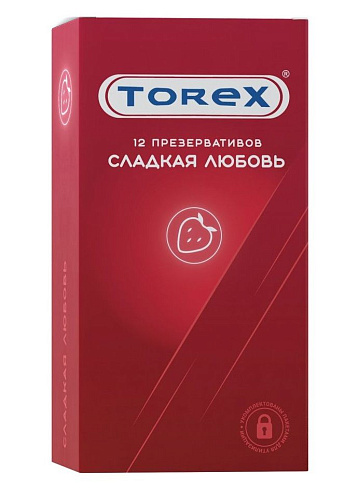 Презервативы с ароматом клубники Torex «Сладкая любовь» 00914 (12 шт)