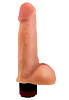 Реалистичный вибромассажёр телесного цвета с мошонкой LOVETOY (А-Полимер) 801203 (17,6 см)