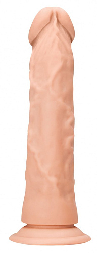 Телесная поясная насадка с трусиками Shots Media BV Realistic Dildo REA065FLE (20 см)