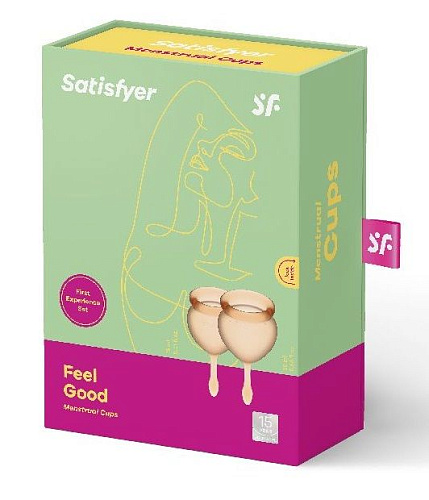 Набор менструальных чаш Satisfyer Feel good Menstrual Cup J1763 (размер S + L)