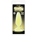 Жёлтая, светящаяся в темноте анальная пробка NS Novelties Firefly Pleasure Plug Medium Yellow NSN-0475-38 (12,7 см)