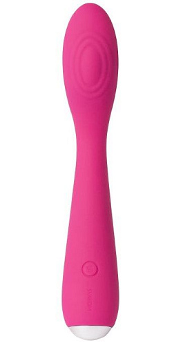 Ярко-розовый G-стимулятор Svakom IRIS Clitoral G-spot Vibrator S-11 (18 см)