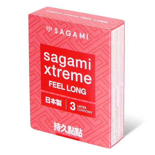 Утолщенные презервативы с точкам Sagami Xtreme Feel Long №3 (3 шт)