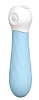 Голубой силиконовый мини-вибромассажёр Dream Toys DIAMOND BABY BOO 21388 (12 см)