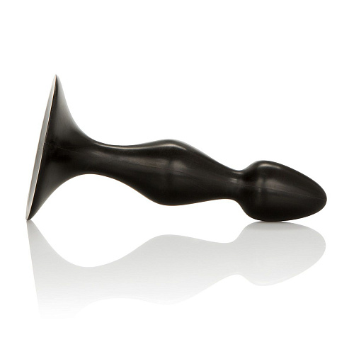 Чёрная анальная пробка из резины California Exotic Novelties Dr. Joel Kaplan Advanced Anal Exerciser SE-5641-20-2 (14 см)