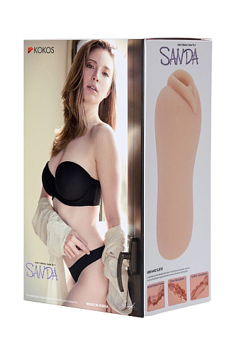Мастурбатор-вагина телесного цвета без вибрации KOKOS Sandra M04-001-007