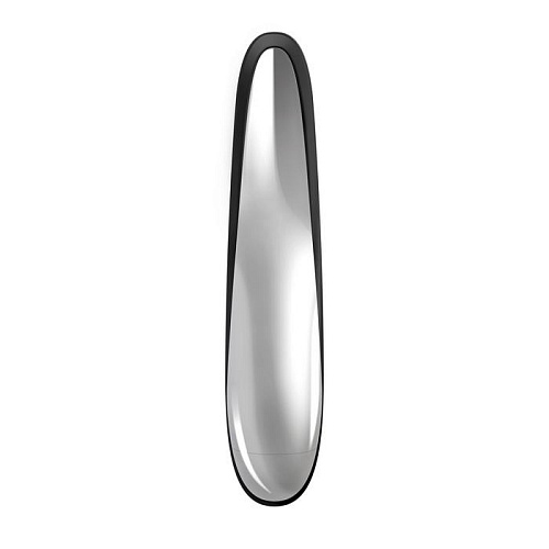 Чёрный вибратор OVO F7 BLACK (21 см)