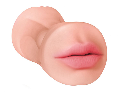 Двусторонний мастурбатор вагина и ротик телесного цвета Lola toys Goddess of Love  2101-04Lola