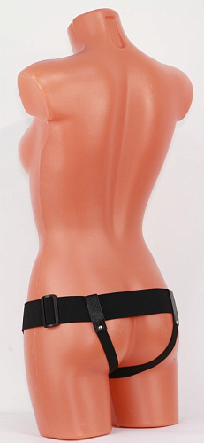 Универсальные чёрные трусики для страпона БДСМ арсенал 52006ars