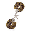 Леопардовые наручники Dream Toys METAL HANDCUFF WITH PLUSH LEOPARD 160034