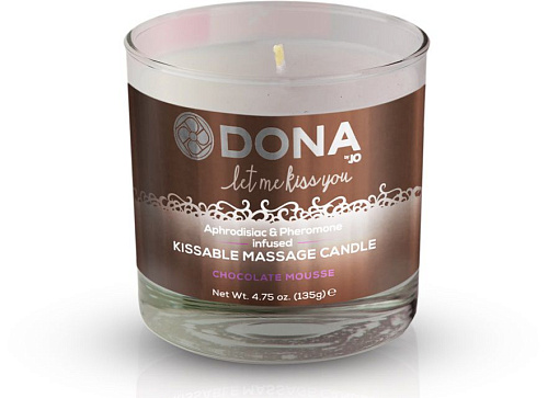 Массажная свеча с ароматом шоколадного мусса System JO DONA Chocolate Mousse  JO40566