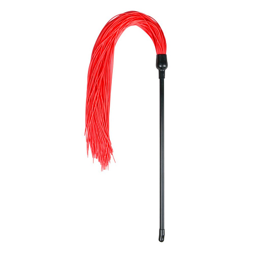 Плеть с красными силиконовыми хвостами EDC Wholesale Red Silicone Tickler ET243RED (45 см)