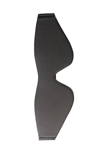 Чёрная плотная маска на глаза Dream Toys BLAZE BLINDFOLD WITH PAINTING EDGE BLACK 21266