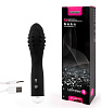 Чёрный вибромассажёр с 12 режимами вращения шариков Xuanai 8219NA-1 (19 см)