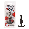 Чёрная силиконовая анальная пробка California Exotic Novelties Booty Call SE-0396-00-2 (12 см)