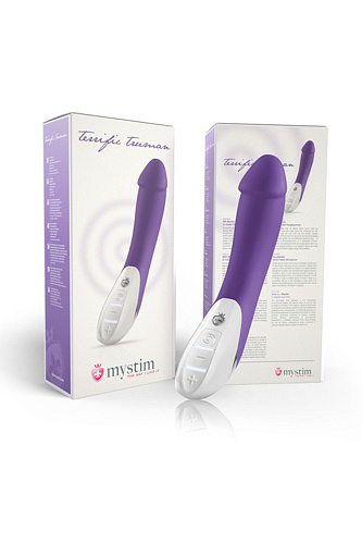 Фиолетовый вибратор MyStim Terrific Truman 46841 (27 см)
