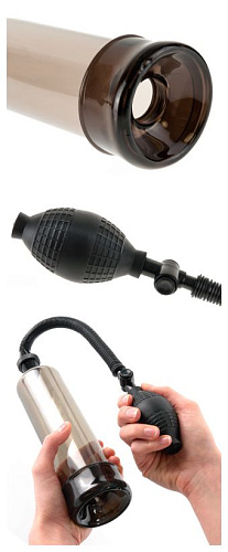 Мужская помпа чёрного цвета Pipedream Beginners Power Pump PD3260-23
