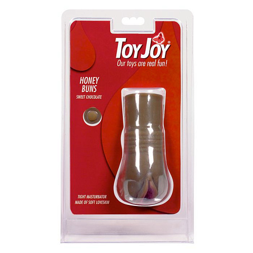 Вагина из киберкожи шоколадного цвета Toy Joy 3006009013