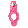 Розовое эрекционное кольцо Bior toys Super Stretchy Cockring MD-33006