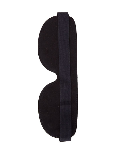 Чёрная кожаная маска на глаза с заклепками Sitabella 3082-1