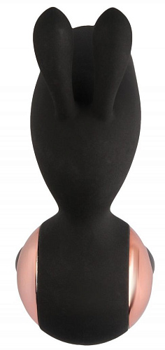 Чёрный вибростимулятор с ушками Сумерки богов 1010-01 BX DD