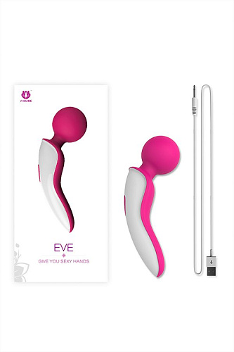 Розовый с белым мини-вибромассажёр S-HANDE Eve SHD-021
