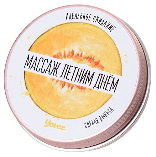 Массажная свеча с ароматом дыни ToyFa «Массаж летним днём»  722010