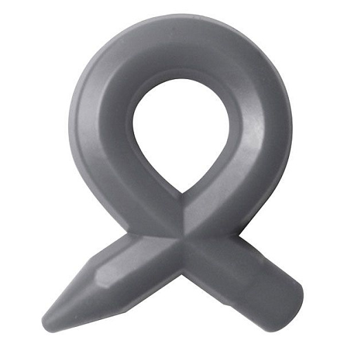 Серое силиконовое эрекционное кольцо RINGS LIQUID SILICONE Dream Toys 21522
