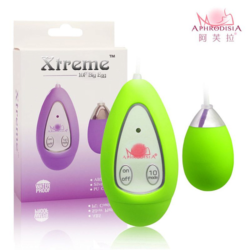 Лаймовое виброяичко Howells Xtreme 10F Egg 11602green