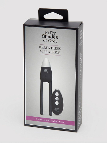 Чёрный вибратор для пар Fifty Shades of Grey Relentless Vibrations Remote Couples Vibrator FS-80008