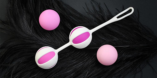 Розовые вагинальные шарики Fun Toys Geisha Balls 2 FT10202