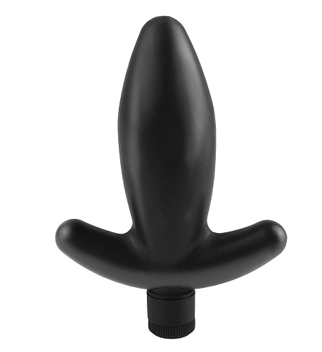 Чёрная анальная вибропробка Pipedream Beginners Anal Anchor PD4611-23 (10 см)