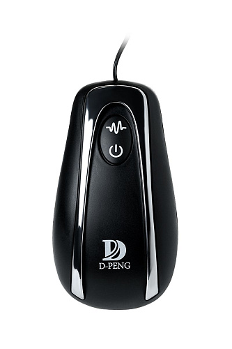 Чёрная анальная втулка с пультом D-PENG Whirlwind DP-18008 (12,2 см)