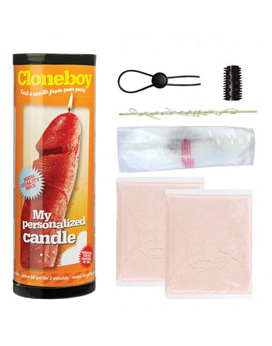 Набор скульптора для создания свечи в форме копии фаллоса телесного цвета Cloneboy E22619