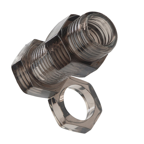 Дымчатое кольцо California Exotic Novelties Screw Me Nuts   Bolts 2 Enhancer SE-1475-50-3