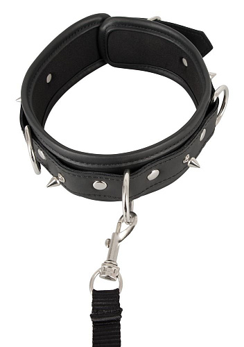 Чёрный ошейник с поводком Orion Collar and Leash 24930041001