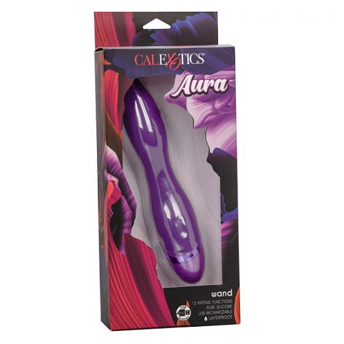 Фиолетовый вибромассажёр California Exotic Novelties Aura Wand SE-0735-35-3 (21,5 см)