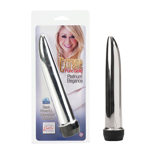 Серебряный вибромассажёр California Exotic Novelties Platinum Elegance SE-0506-05-2 (17 см)
