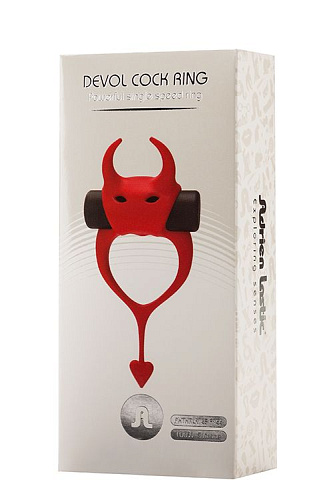 Красное эрекционное кольцо в форме дьяволенка Adrien Lastic DEVOL COCKRING 30604