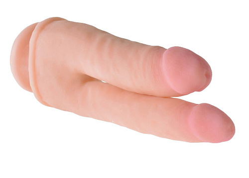 Двойной фаллоимитатор телесного цвета Pipedream Dual Density Double Penetrator PD5712-21 (21,5 см)