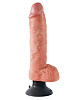 Телесный вибромассажёр Pipedream 10 Vibrating Cock with Balls PD5410-21 (25,4 см)